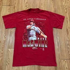 Vintage Saint Louis Cardinals‎ Mark McGwire 1999 MLB Red Shirt Measures Medium